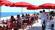 モナコ海辺のレストラン